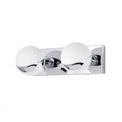 Tomy 14 in. 2-Light Indoor Chrome Wall Sconce with Light Kit by Warehouse of Tiffany -Warehouse of Tiffany Shop chrome warehouse of tiffany wall sconces 3008 2wb 4f 1000