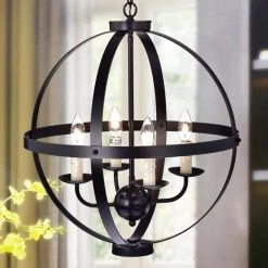 Kandace 19 in. 4-Light Indoor Coffee Bean Pendant Lamp with Light Kit by Warehouse of Tiffany -Warehouse of Tiffany Shop coffee bean warehouse of tiffany chandeliers rl8139orb c3 1000