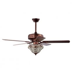 Luella 52 in. 3-Light Indoor Antique Copper Ceiling Fan with Light Kit and Remote by Warehouse of Tiffany -Warehouse of Tiffany Shop copper warehouse of tiffany ceiling fans with lights ay08y08ac 4f 1000