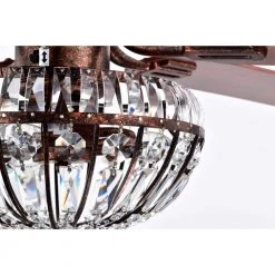 Violette 52 in. 3-Light Indoor Antique Copper Ceiling Fan with Light Kit and Remote by Warehouse of Tiffany -Warehouse of Tiffany Shop copper warehouse of tiffany ceiling fans with lights ay10y10ac 44 1000