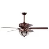 Chandler 52 in. 3-Light Indoor Antique Copper Ceiling Fan with Light Kit and Remote by Warehouse of Tiffany -Warehouse of Tiffany Shop copper warehouse of tiffany ceiling fans with lights ay11y11ac 64 1000
