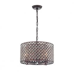 Myrn 16 in. 4-Light Indoor Copper Chandelier with Light Kit by Warehouse of Tiffany