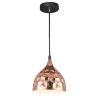 Vidgeon 1-Light Hammer Dent Copper Pendant by Warehouse of Tiffany