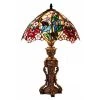 23 in. Bronze Floral Design Table Lamp with Stained Glass by Warehouse of Tiffany -Warehouse of Tiffany Shop copper warehouse of tiffany table lamps 2848bb818 64 1000
