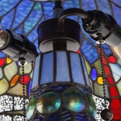 Dragonfly 26 in. Antique Brass Table Lamp with Stained Glass by Warehouse of Tiffany 10 Dragonfly 26 in. Antique Brass Table Lamp with Stained Glass by Warehouse of Tiffany -Warehouse of Tiffany Shop copper warehouse of tiffany table lamps t18275tgrb a0 1000