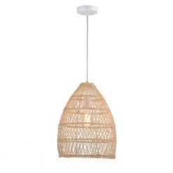 Donn 65.5 in. 1-Light Cream Pendant Indoor Light with Light Kit by Warehouse of Tiffany