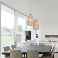 Eren 76 in. 1-Light Cream Pendant Indoor Light with Light Kit by Warehouse of Tiffany -Warehouse of Tiffany Shop cream warehouse of tiffany chandeliers imp732 1 31 1000