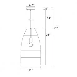 Eren 76 in. 1-Light Cream Pendant Indoor Light with Light Kit by Warehouse of Tiffany -Warehouse of Tiffany Shop cream warehouse of tiffany chandeliers imp732 1 4f 1000