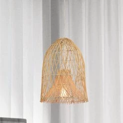 Ethan 70.2 in. 1-Light Cream Pendant Indoor Light with Light Kit by Warehouse of Tiffany -Warehouse of Tiffany Shop cream warehouse of tiffany chandeliers imp734 1 1f 1000