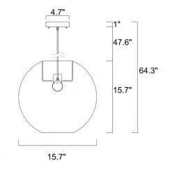Micah 64 in. 1-Light Cream Pendant Indoor Light with Light Kit by Warehouse of Tiffany -Warehouse of Tiffany Shop cream warehouse of tiffany chandeliers imp736a 1 4f 1000