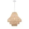 Anita 75.7 in. 1-Light Indoor Cream Finish Pendant Light with Light Kit by Warehouse of Tiffany