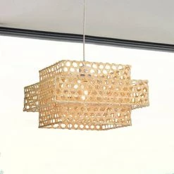 Caitlyn 57 in. 1-Light Indoor Cream Finish Pendant Light with Light Kit by Warehouse of Tiffany -Warehouse of Tiffany Shop cream warehouse of tiffany chandeliers imp738 1 1f 1000