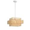 Caitlyn 57 in. 1-Light Indoor Cream Finish Pendant Light with Light Kit by Warehouse of Tiffany