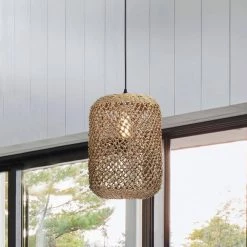 Meredith 63.7 in. 1-Light Dark Yellow Pendant Indoor Light with Light Kit by Warehouse of Tiffany -Warehouse of Tiffany Shop dark yellow warehouse of tiffany chandeliers imp740 1 1f 1000