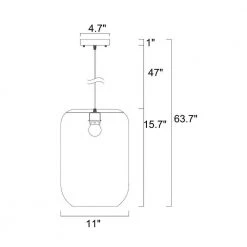 Meredith 63.7 in. 1-Light Dark Yellow Pendant Indoor Light with Light Kit by Warehouse of Tiffany -Warehouse of Tiffany Shop dark yellow warehouse of tiffany chandeliers imp740 1 4f 1000