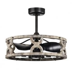 Kona 26 in. 6-Light Indoor Matte Black and Faux Wood Grain Finish Ceiling Fan with Light Kit by Warehouse of Tiffany -Warehouse of Tiffany Shop faux wood grain warehouse of tiffany ceiling fans with lights dl01p05wh 1f 1000