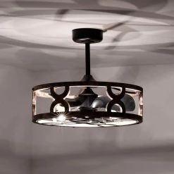 Kona 26 in. 6-Light Indoor Matte Black and Faux Wood Grain Finish Ceiling Fan with Light Kit by Warehouse of Tiffany -Warehouse of Tiffany Shop faux wood grain warehouse of tiffany ceiling fans with lights dl01p05wh c3 1000