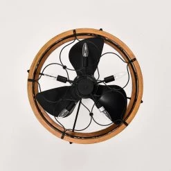 Cornelia 24 in. 5-Light Indoor Matte Black Finish Ceiling Fan with Light Kit by Warehouse of Tiffany 17 Cornelia 24 in. 5-Light Indoor Matte Black Finish Ceiling Fan with Light Kit by Warehouse of Tiffany -Warehouse of Tiffany Shop faux wood grain warehouse of tiffany ceiling fans with lights dl01p43ib 1f 1000