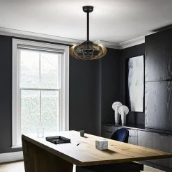 Mia 18 in. 3-Light Indoor Matte Black and Faux Wood Grain Finish Ceiling Fan with Light Kit by Warehouse of Tiffany -Warehouse of Tiffany Shop faux wood grain warehouse of tiffany ceiling fans with lights dm09m09bw 31 1000