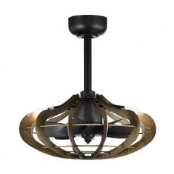 Mia 18 in. 3-Light Indoor Matte Black and Faux Wood Grain Finish Ceiling Fan with Light Kit by Warehouse of Tiffany -Warehouse of Tiffany Shop faux wood grain warehouse of tiffany ceiling fans with lights dm09m09bw 4f 1000