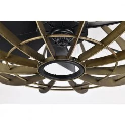 Mia 18 in. 3-Light Indoor Matte Black and Faux Wood Grain Finish Ceiling Fan with Light Kit by Warehouse of Tiffany -Warehouse of Tiffany Shop faux wood grain warehouse of tiffany ceiling fans with lights dm09m09bw 76 1000