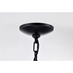 Fabiola 15 in. 4-Light Indoor Matte Black and Faux Wood Grain Finish Semi-Flush Mount Chandelier with Light Kit by Warehouse of Tiffany -Warehouse of Tiffany Shop faux wood grain warehouse of tiffany flush mount lights 6006 4c 44 1000