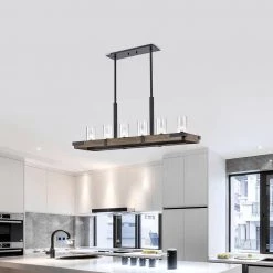 Rudi 10 in. 6-Light Indoor Forged Black Finish Chandelier with Light Kit by Warehouse of Tiffany -Warehouse of Tiffany Shop forged black warehouse of tiffany chandeliers hm221 6fwg 31 1000