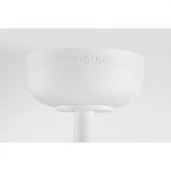 Kauman 27 in. 6-Light Indoor Gloss White and Black Rattan Ceiling Fan with Light Kit by Warehouse of Tiffany -Warehouse of Tiffany Shop gloss white warehouse of tiffany ceiling fans with lights dw01w65bw 44 1000