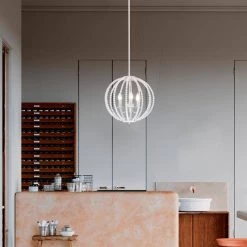 Arni 16 in. 3-Light Indoor Gloss White Chandelier with Light Kit by Warehouse of Tiffany -Warehouse of Tiffany Shop gloss white warehouse of tiffany chandeliers imp860b 3 31 1000