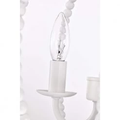 Arni 16 in. 3-Light Indoor Gloss White Chandelier with Light Kit by Warehouse of Tiffany -Warehouse of Tiffany Shop gloss white warehouse of tiffany chandeliers imp860b 3 fa 1000