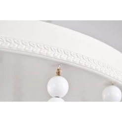 Taha 15 in. 4-Light Indoor Gloss White and Brass Flush Mount Ceiling Light with Light Kit by Warehouse of Tiffany -Warehouse of Tiffany Shop gloss white warehouse of tiffany flush mount lights imc834 3 1f 1000