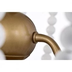 Taha 15 in. 4-Light Indoor Gloss White and Brass Flush Mount Ceiling Light with Light Kit by Warehouse of Tiffany -Warehouse of Tiffany Shop gloss white warehouse of tiffany flush mount lights imc834 3 44 1000