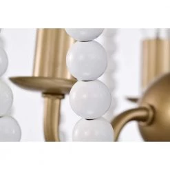 Taha 15 in. 4-Light Indoor Gloss White and Brass Flush Mount Ceiling Light with Light Kit by Warehouse of Tiffany -Warehouse of Tiffany Shop gloss white warehouse of tiffany flush mount lights imc834 3 fa 1000