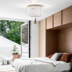 Renara 16 in. 3-Light Indoor Gloss White Flush Mount Ceiling Light with Light Kit by Warehouse of Tiffany -Warehouse of Tiffany Shop gloss white warehouse of tiffany flush mount lights imc841d 3 31 1000