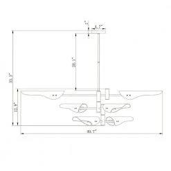 Apollinario 50 in. 6-Light Indoor Gold and Black Chandelier with Light Kit by Warehouse of Tiffany -Warehouse of Tiffany Shop gold and black warehouse of tiffany chandeliers hm160 6 4f 1000