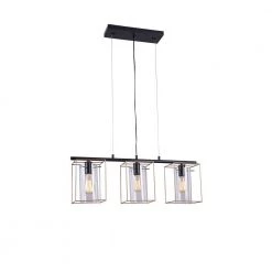 Leena 6 in. 3-Light Indoor Gold and Black Chandelier with Light Kit by Warehouse of Tiffany