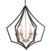 Freine 21 in. 6-Light Indoor Gold and Black Chandelier with Light Kit by Warehouse of Tiffany -Warehouse of Tiffany Shop gold and black warehouse of tiffany chandeliers p2015 6 64 1000