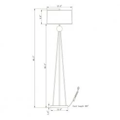 Kirsten 69 in. 1 - Light Indoor Gold and Black Finish Floor Lamp with Light Kit by Warehouse of Tiffany -Warehouse of Tiffany Shop gold and black warehouse of tiffany floor lamps fm166 1bl 4f 1000