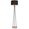 Kirsten 69 in. 1 - Light Indoor Gold and Black Finish Floor Lamp with Light Kit by Warehouse of Tiffany -Warehouse of Tiffany Shop gold and black warehouse of tiffany floor lamps fm166 1bl 64 1000