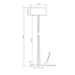 Vinnie 64 in. 3-Light Indoor Gold and Black Finish Floor Lamp with Light Kit by Warehouse of Tiffany -Warehouse of Tiffany Shop gold and black warehouse of tiffany floor lamps fm168 3 4f 1000