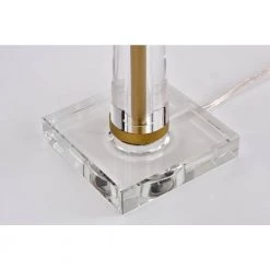 Swanson 23 in. 1-Light Indoor Gold and Off White Table Lamp with Light Kit by Warehouse of Tiffany -Warehouse of Tiffany Shop gold and off white warehouse of tiffany desk lamps mt20 1 4f 1000