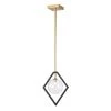 Fayres 10 in. 1-Light Black and Gold Finish Pendant Lamp (Bulbs Included) by Warehouse of Tiffany -Warehouse of Tiffany Shop gold black warehouse of tiffany pendant lights hm0941 64 1000
