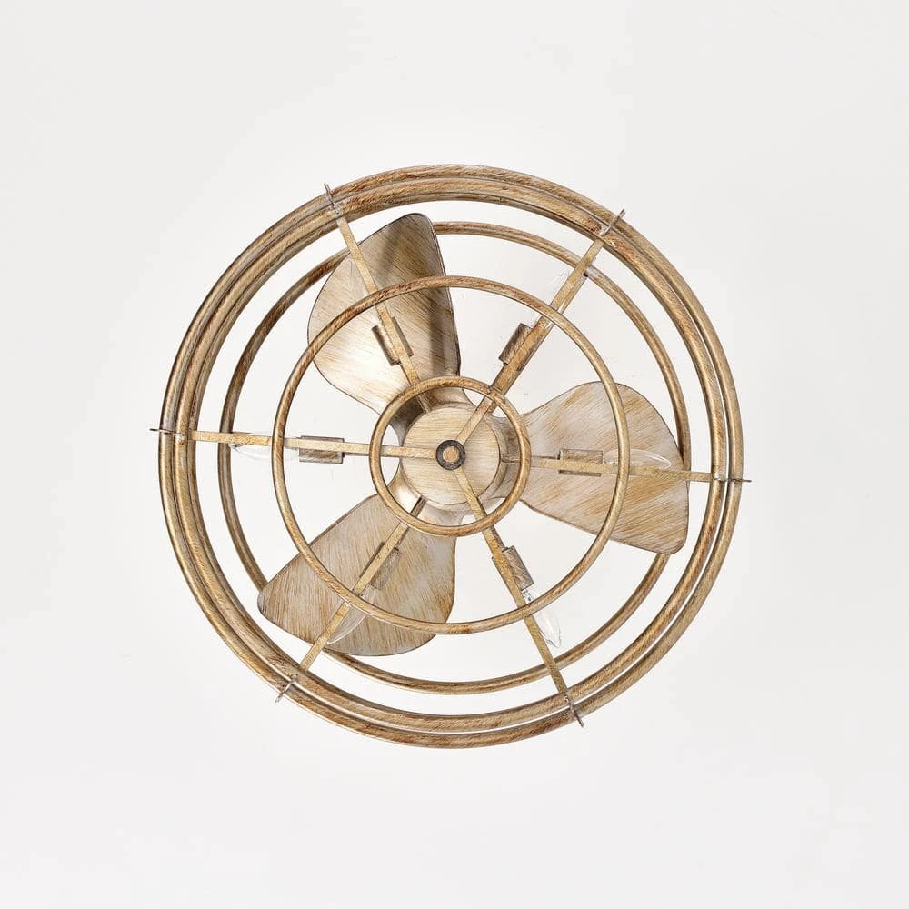 Bailey 25 in. 6-Light Indoor Matte Black and Gold Ceiling Fan with Light Kit and Remote Included by Warehouse of Tiffany 5 Bailey 25 in. 6-Light Indoor Matte Black and Gold Ceiling Fan with Light Kit and Remote Included by Warehouse of Tiffany - Image 3