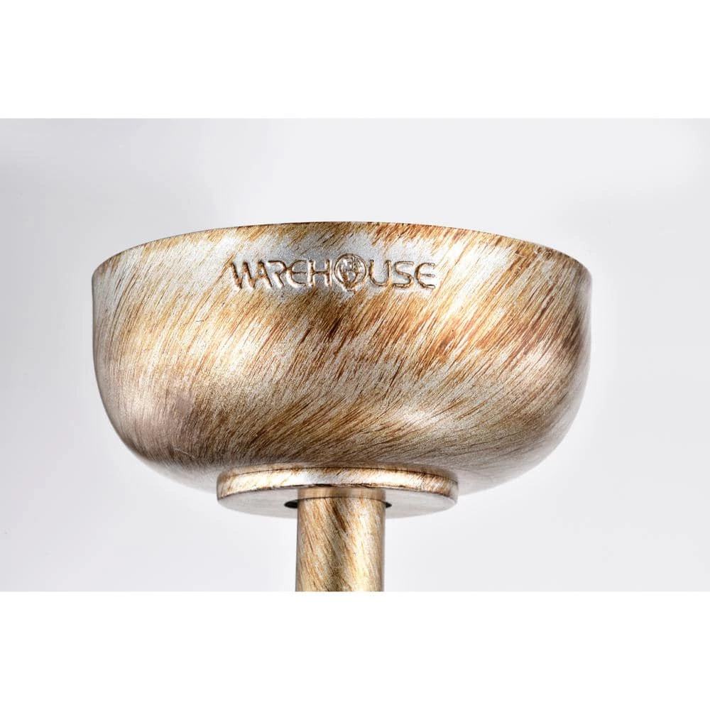 Bailey 25 in. 6-Light Indoor Matte Black and Gold Ceiling Fan with Light Kit and Remote Included by Warehouse of Tiffany 8 Bailey 25 in. 6-Light Indoor Matte Black and Gold Ceiling Fan with Light Kit and Remote Included by Warehouse of Tiffany - Image 6