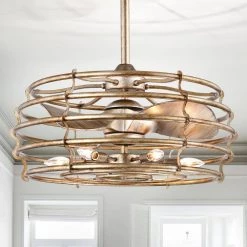 Bailey 25 in. 6-Light Indoor Matte Black and Gold Ceiling Fan with Light Kit and Remote Included by Warehouse of Tiffany 14 Bailey 25 in. 6-Light Indoor Matte Black and Gold Ceiling Fan with Light Kit and Remote Included by Warehouse of Tiffany -Warehouse of Tiffany Shop gold brushed warehouse of tiffany ceiling fans with lights dw01w46as 4f 1000