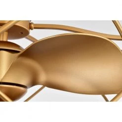 Femi 25.6 in. Indoor Gold Finish Ceiling Fan with Light Kit and Remote Included by Warehouse of Tiffany -Warehouse of Tiffany Shop gold warehouse of tiffany ceiling fans with lights dw01w04mg 76 1000