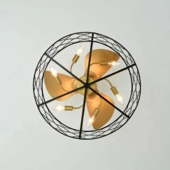 Kirstin 23.6 in. Indoor Gold Ceiling Fan with Light Kit and Remote Included by Warehouse of Tiffany -Warehouse of Tiffany Shop gold warehouse of tiffany ceiling fans with lights dw01w08bg 1d 1000