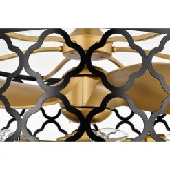 Kirstin 23.6 in. Indoor Gold Ceiling Fan with Light Kit and Remote Included by Warehouse of Tiffany -Warehouse of Tiffany Shop gold warehouse of tiffany ceiling fans with lights dw01w08bg 4f 1000