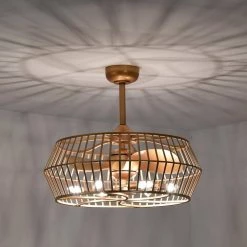 Marcelin 26.8 in. Indoor Gold Finish Ceiling Fan with Light Kit and Remote Control Included by Warehouse of Tiffany 17 Marcelin 26.8 in. Indoor Gold Finish Ceiling Fan with Light Kit and Remote Control Included by Warehouse of Tiffany -Warehouse of Tiffany Shop gold warehouse of tiffany ceiling fans with lights dw01w20mg c3 1000