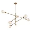 Rasmo Satin Gold 6-Light Chandelier by Warehouse of Tiffany -Warehouse of Tiffany Shop gold warehouse of tiffany chandeliers d22016b 64 1000